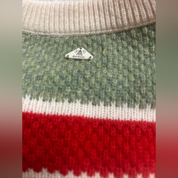 Barbour 1894 Colywell Stripe Wool Blend Sweater Size 8 - Picture 4 of 4